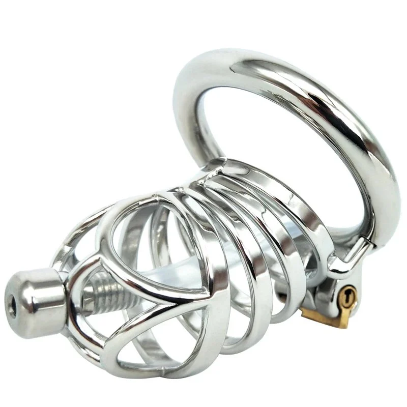 Catheter Metal Stainless Steel Chastity Device Chastity Lock Control Device Fun Chastity Lock for Men
