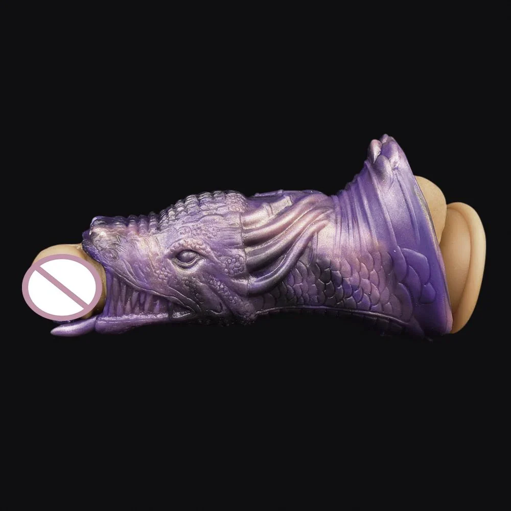 Male Penis Sleeve Silicone Cock Sleeve for Men Enlargement Time Delay Stretchy Loop Increase Length & Girth