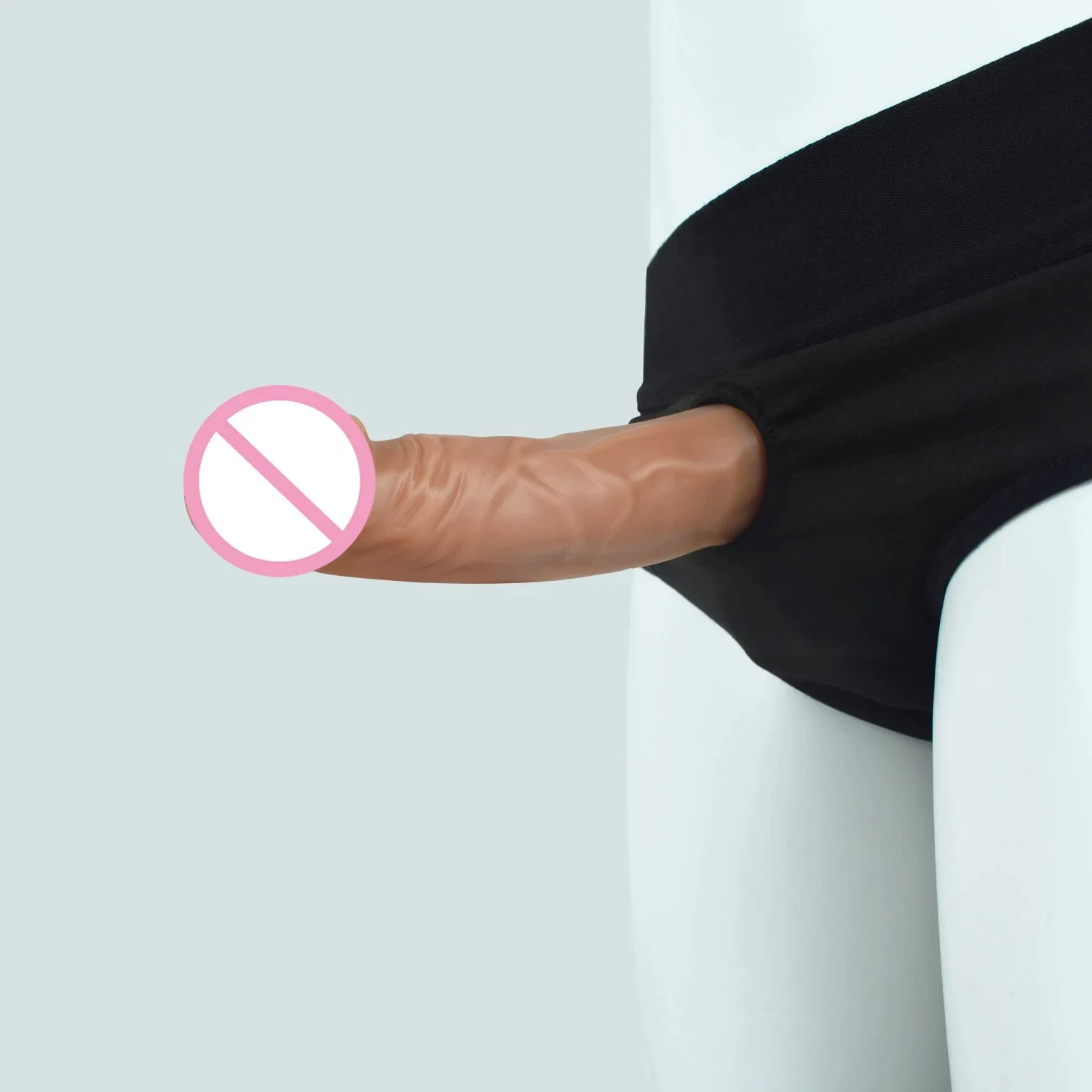 6.65 Inch Small Artificial Skin Wearable Penis Liquid Silicone Dildo Female Chastity Belt
