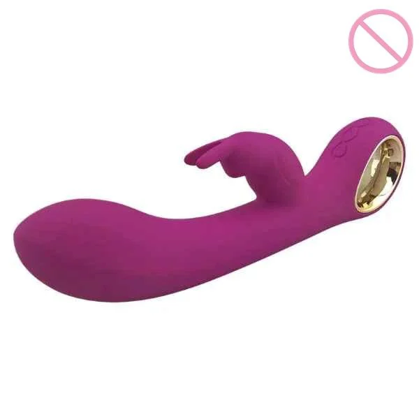 Adult G-Point Double Vibration Rabbit Sex Toy with USB Charging Female Masturbator Massage Bar Sex Products