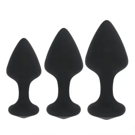 3pcs Silicone Anal Plug Set Adult Sex Toys for Women Men Couples-Anal Dildo & Beads for Anal Masturbation