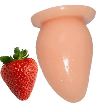 5 Big Rough Fruit Strawberry Seed Surface Anal Toys Anus Male Prostate Massage 3 Inch extra Thick Strawberry Dildo for Anal