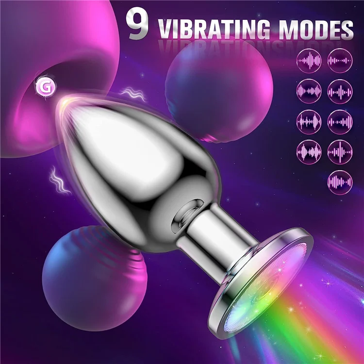 Adult Sex Products Woman's Butt Plug and Electric Anal Plug Silicone and Metal Material Sex Toy