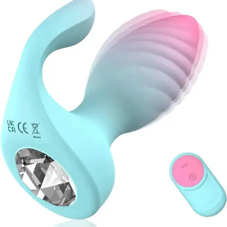 Anal Butt Plug Vibrator Adult Sex Toys for Women Anal Toys Remote Control Vibrating with 10 Vibration for Couple
