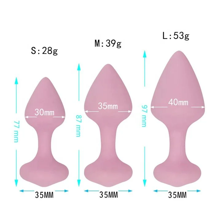 3pcs Silicone Anal Plug Set Adult Sex Toys for Women Men Couples-Anal Dildo & Beads for Anal Masturbation