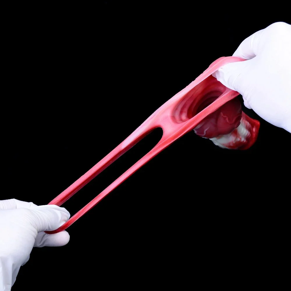 Delay Ejaculation Adult Sex Toys, Ejaculating Penis Enlargement Sheath,Fantasy Squirting Animal Penis Sleeve Knot Dog Dildo