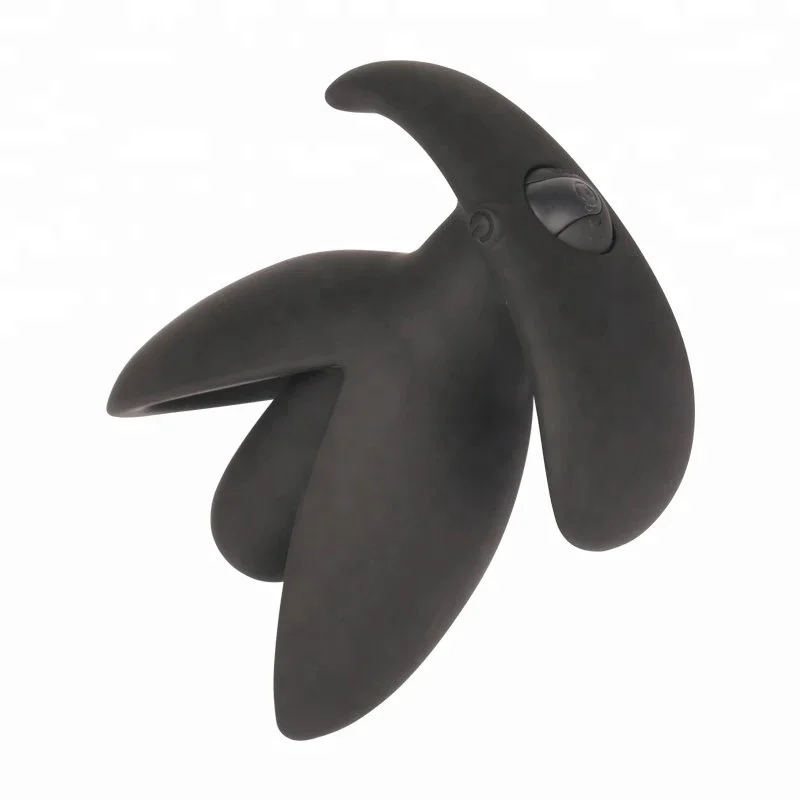 Adult Rechargeable 10 Speeds Plug Anal Opening Butt Flower Shape Electro Shock Anal Plug