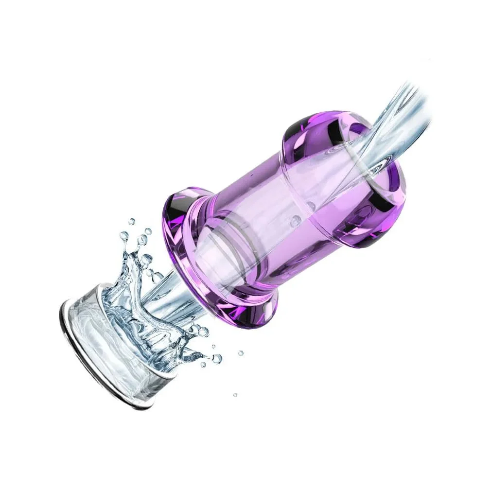 4-Piece Hollow Tunnel Anal Butt Plug Set Waterproof Eco-Friendly Pure Natural Plants for Beginners Advanced Sex Toy