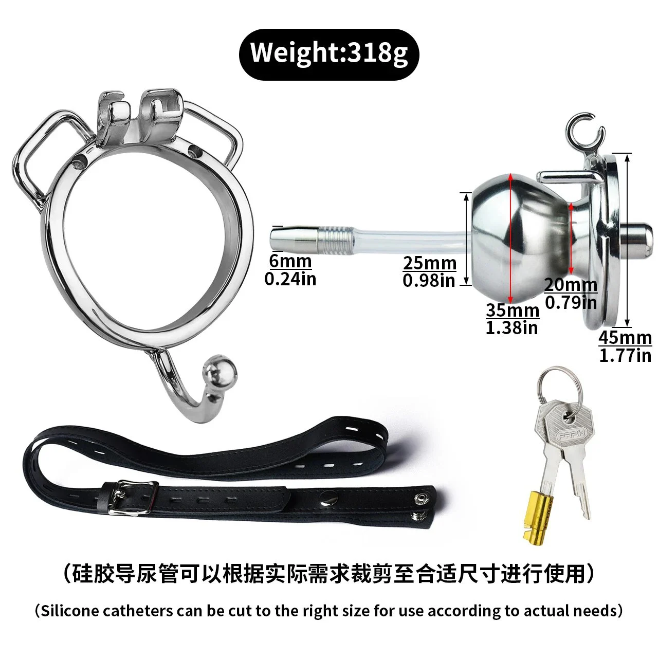 Butterfly Sissy Male Metal Chastity Training Flat Cock Cages Lock Cage Novelty Sissy Inverted Chastity Strap on Device