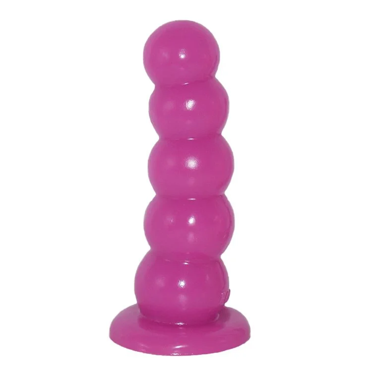 7.8 Total 7.3 Insertable Big Anal Toys Dia 2.2 Round Ball Shaped Butt Plug Graduated Five Beads Ripple Ribbed Anal Bead Dildo
