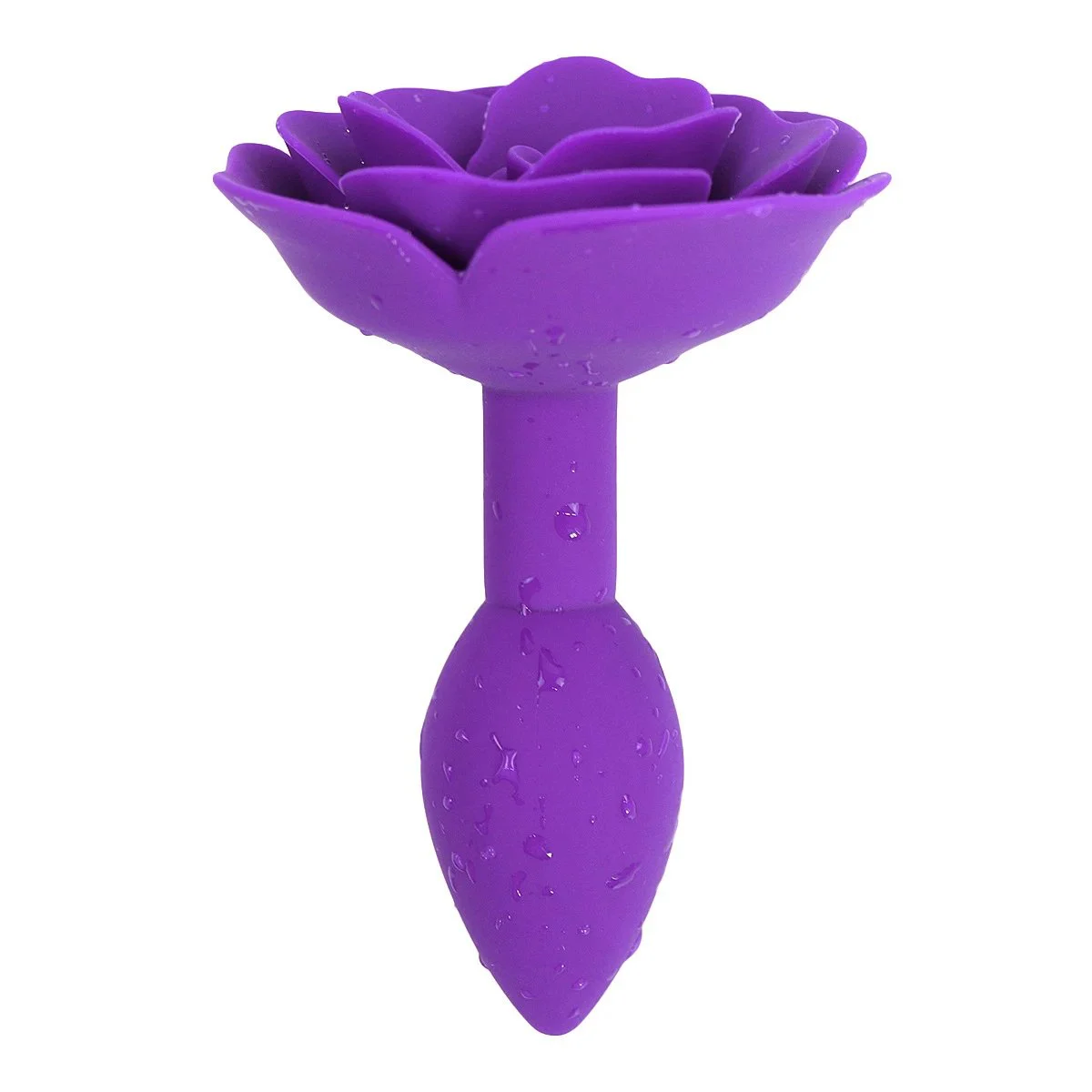 Anal Rose Toy Silicone Rose Flower Butt Plug Anus Expander Masturbator Dilator Female Anal Plug Adult Sex Toys for Women and Men