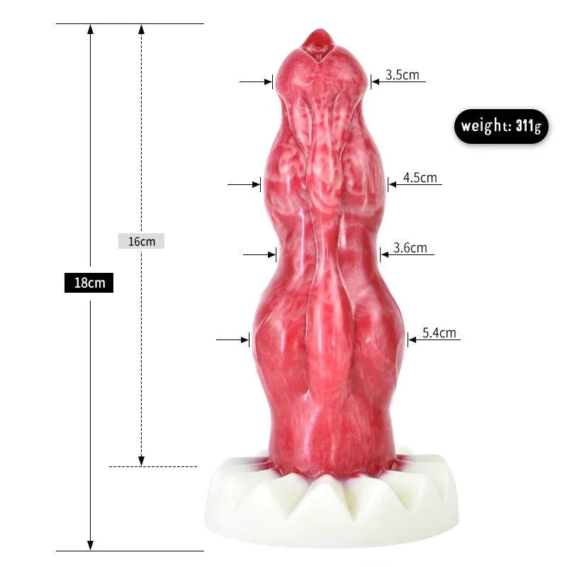 7 Inch Huge Animal Dog Anal Sexy to Toy Vibrator Artificial Liquid Silicone Anal Butt Plug for Women Sex