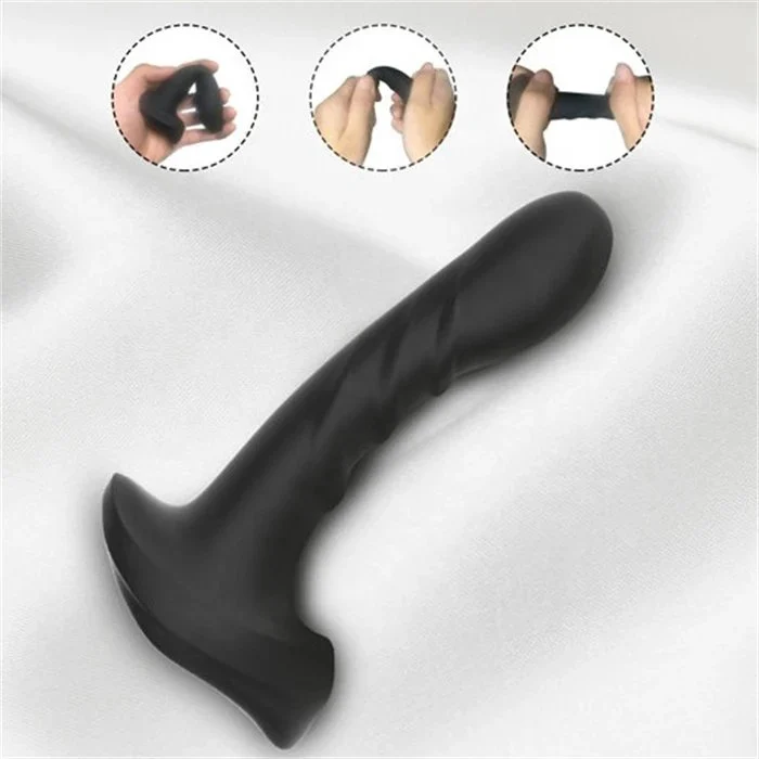 Adult Male Sex Toys 10 Frequency Vibrating Prostate Massage Silicone G Spot Stimulating Butt Plug for Male and Female