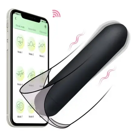 APP Controlled Portable Bullet Vibrator for Adult Women G-Spot Clit Stimulating