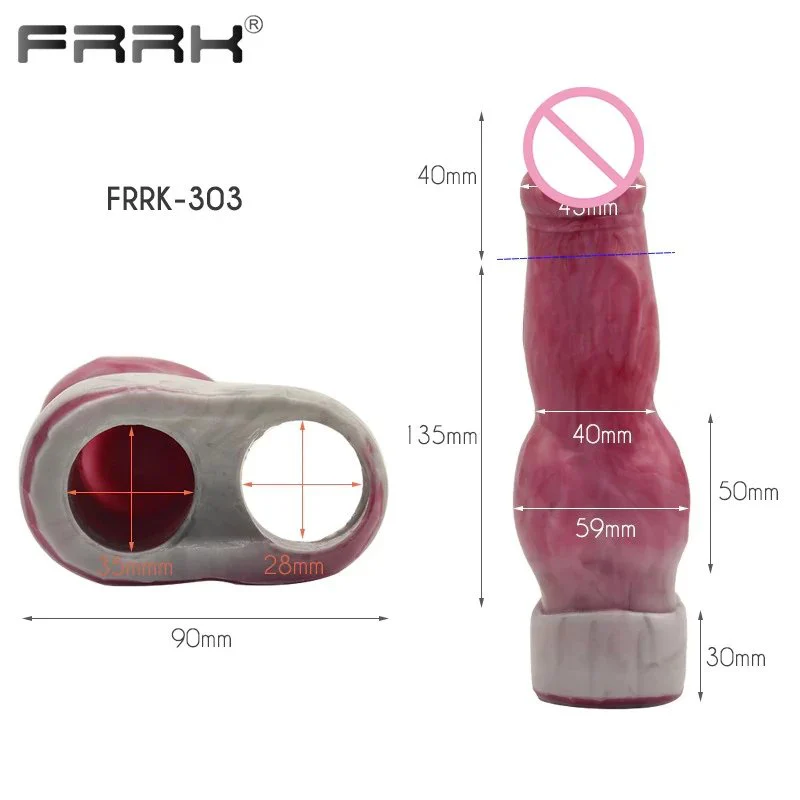 Dog Knot Masturbator Penis Sleeve Penis Extension Sleeve Men's Sex Toys Condom Function