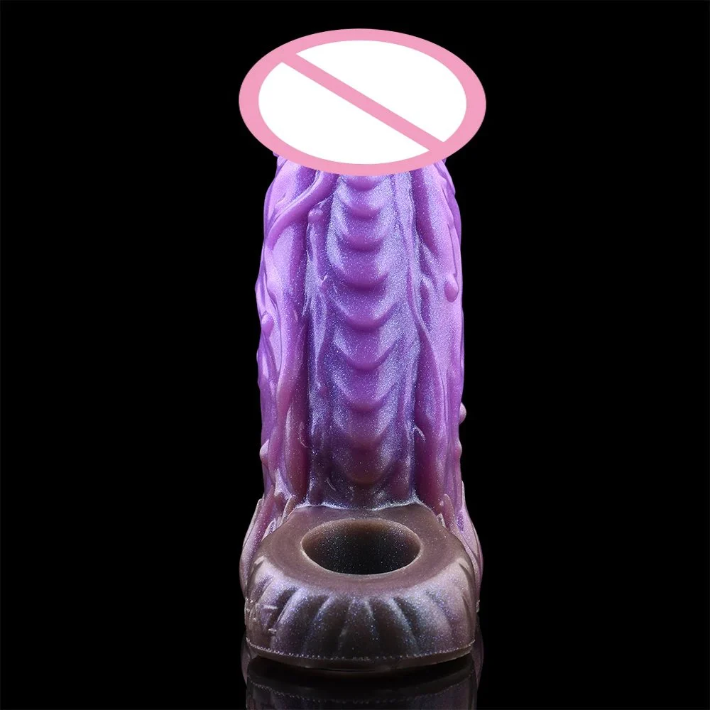 Arrival Penis Sleeve with Purple Monster Style Cock Sleeve for Men Penis Enlargement