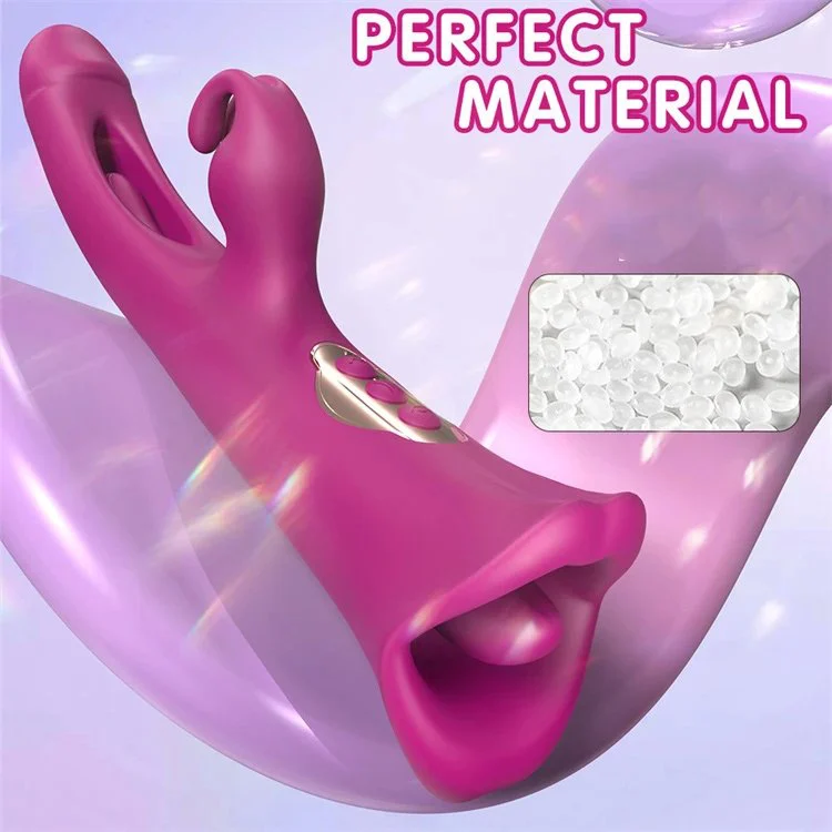9 Frequency 3 in 1 Clitoral Sucking Mouth Tongue Licking Flapping Rabbit Vibrator Sex Toys for Women