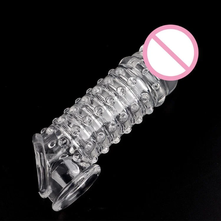 Male Sex Toys Reusable Silicone Condoms for Men Black Soft Penis Cock Sleeve