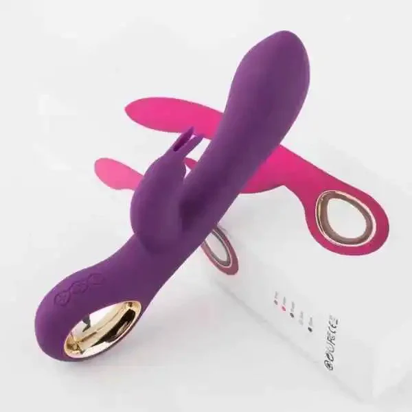 Adult G-Point Double Vibration Rabbit Sex Toy with USB Charging Female Masturbator Massage Bar Sex Products