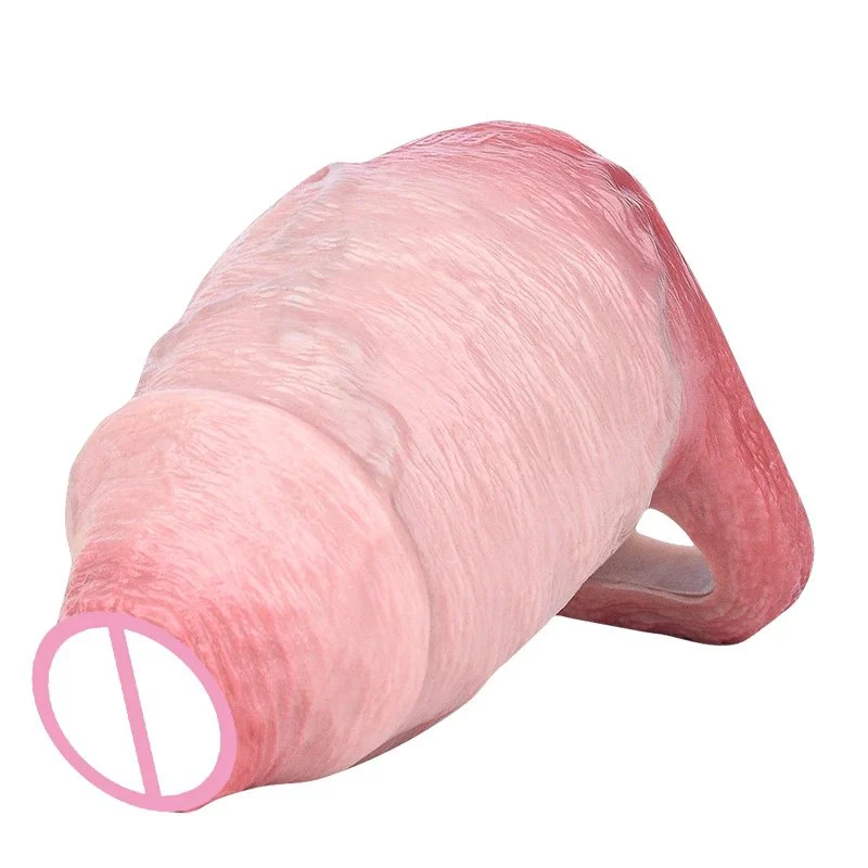 Large-sized Male Penis Sleeve, an Adult Toy Made of Safe Silicone Designed to Effectively Increase Penis Circumference