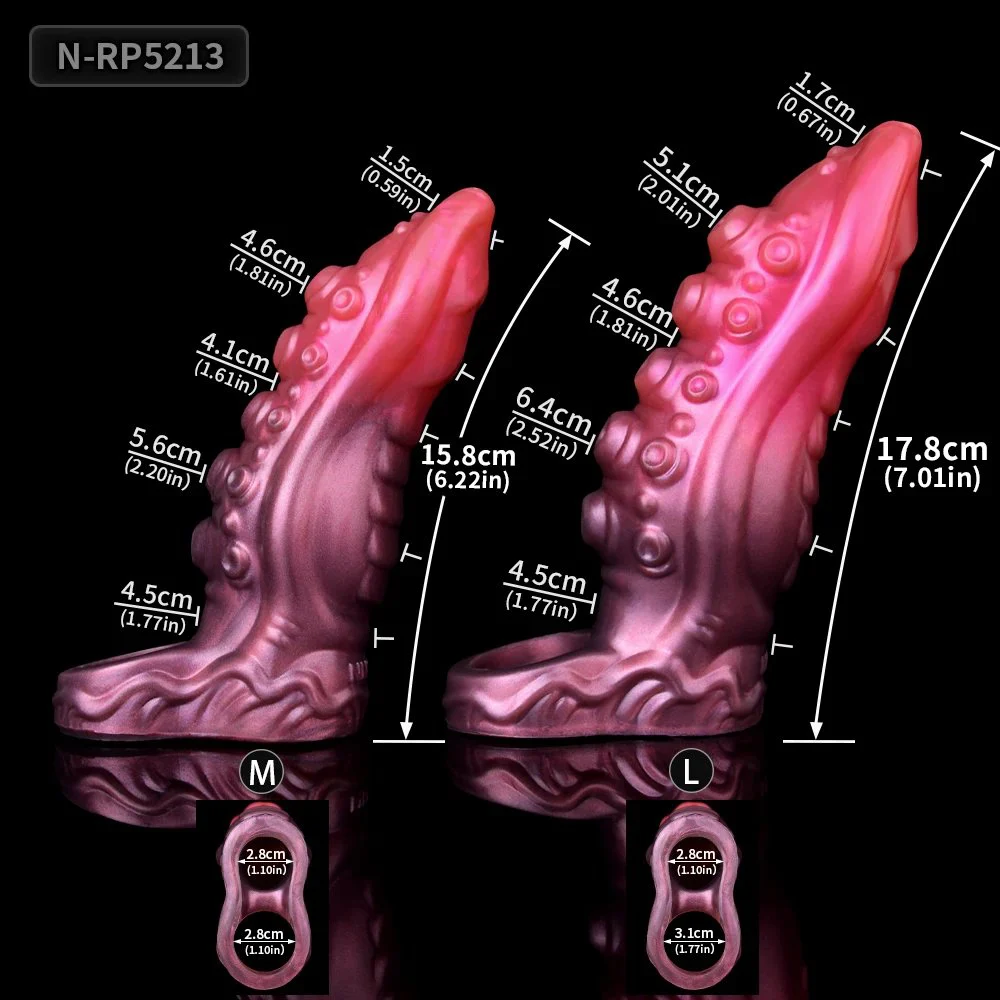 Huge Monster Penis Extender Sleeve with Cock Ring Male Penis Sleeve Enlarger Silicone Cover, Knot Penis Sheath for Men