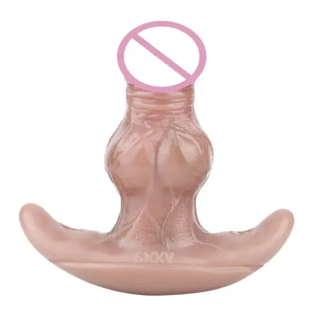 5.3 Anchor Shape Base Design Silicone Butt Plug Mouth Gag Thick Dildo Realistic but PlugTrainer with Belt Sex Toys for Couple