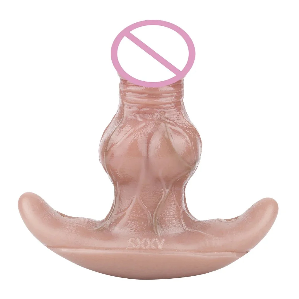 5.3 Anchor Shape Base Design Silicone Butt Plug Mouth Gag Thick Dildo Realistic but PlugTrainer with Belt Sex Toys for Couple