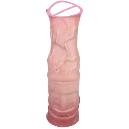 Large Realistic Horse Penis Sleeve Silicone Fantasy Dildo Sheath Delay Ejaculation Cock Enlargement Sex Toy for Men