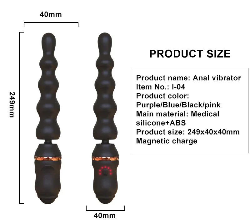 7-Frequency Vibration Rechargeable Women Butt Plug G Spot Stimulus Prostate Massager Male Anal Adult Sex Toy for Couple and Man