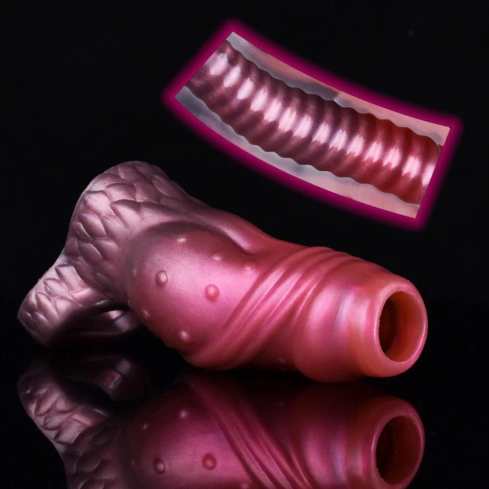 Fantasy Knot Open Sheath Penis Extender with 3 Active Sizes Cock Sleeve Silicone Fantasy Penis Extender