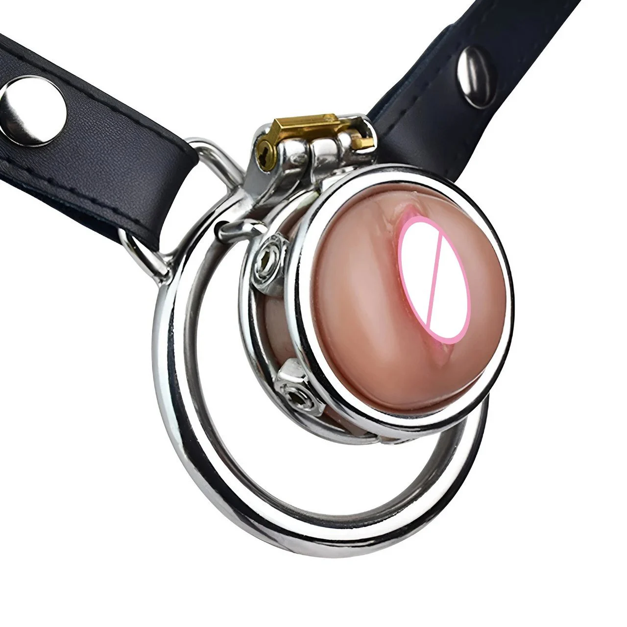 Flat Chastity Cage Cock Cages Male Chastity Devices Pussy Shape Chastity Cage Adults Products 1Toys Sex