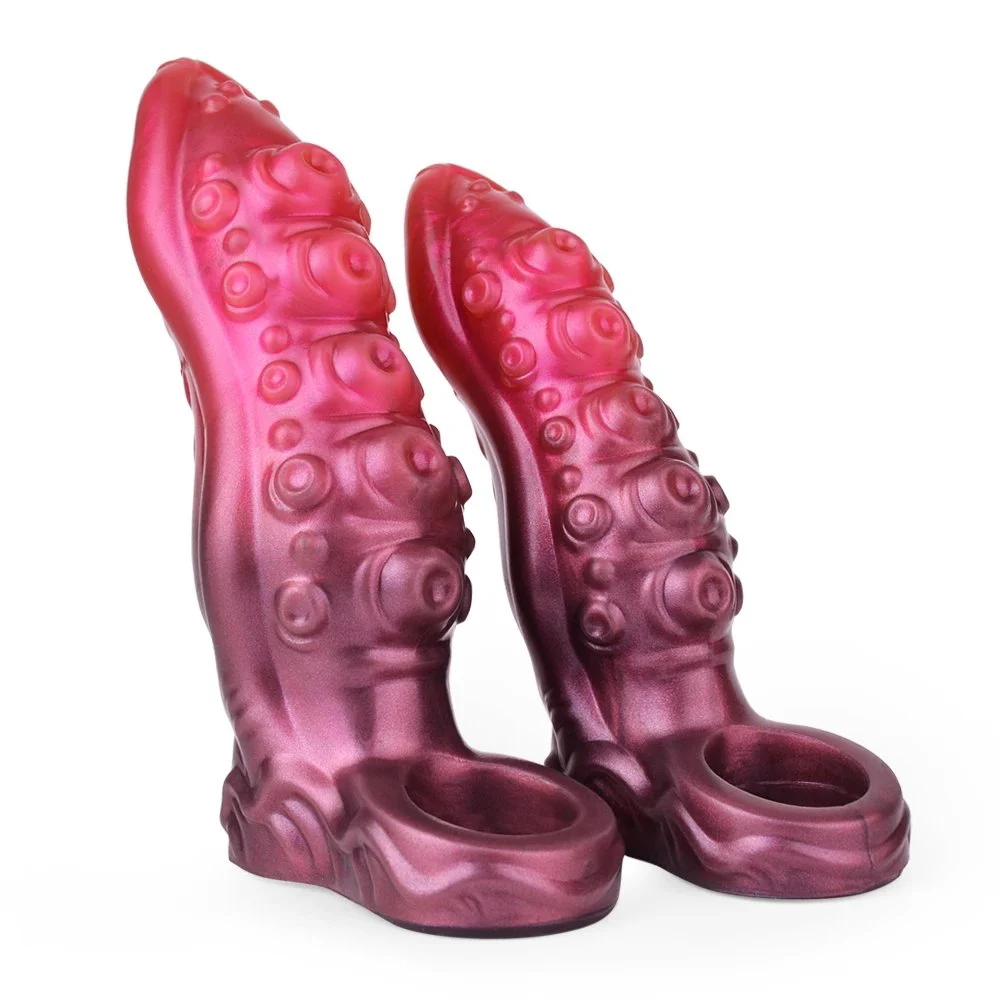 Liquid Silicone Sleeve Cock Extender Sleeve for Enlargement Sexual Enhancer Penis Extension Sleeve Sex Toys for Men