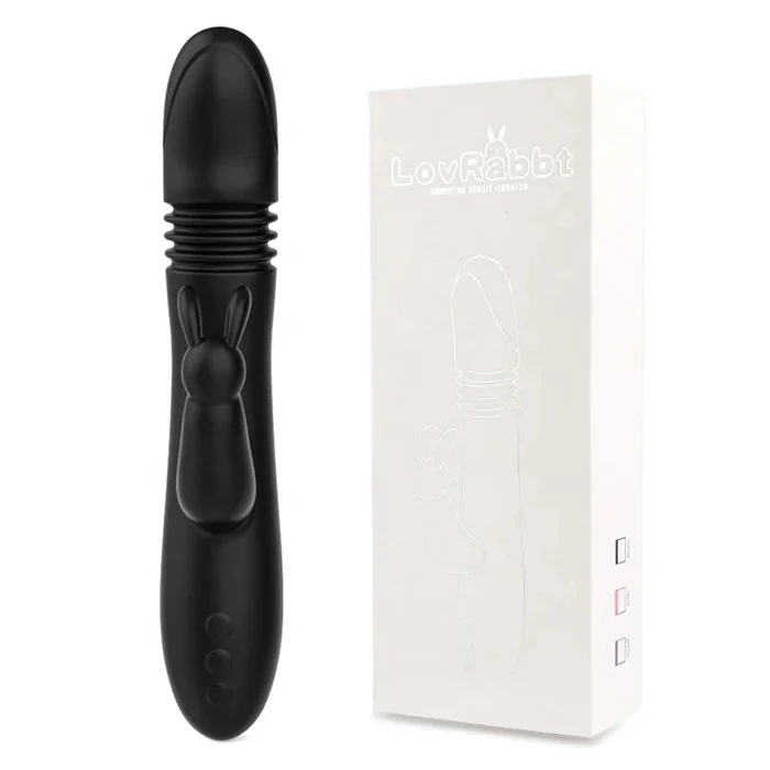 Automatic 7-Frequency Rabbit Vibrator Sex Toy with Intelligent Heating USB Power Supply