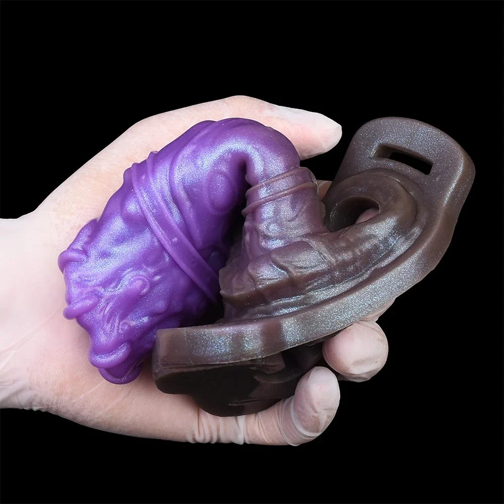 Monster Penis Sleeve Realistic Cock Ring Silicone Wearable Adult Sex Toy for Men and Couple,Fantasy Cock Extender Sleeve
