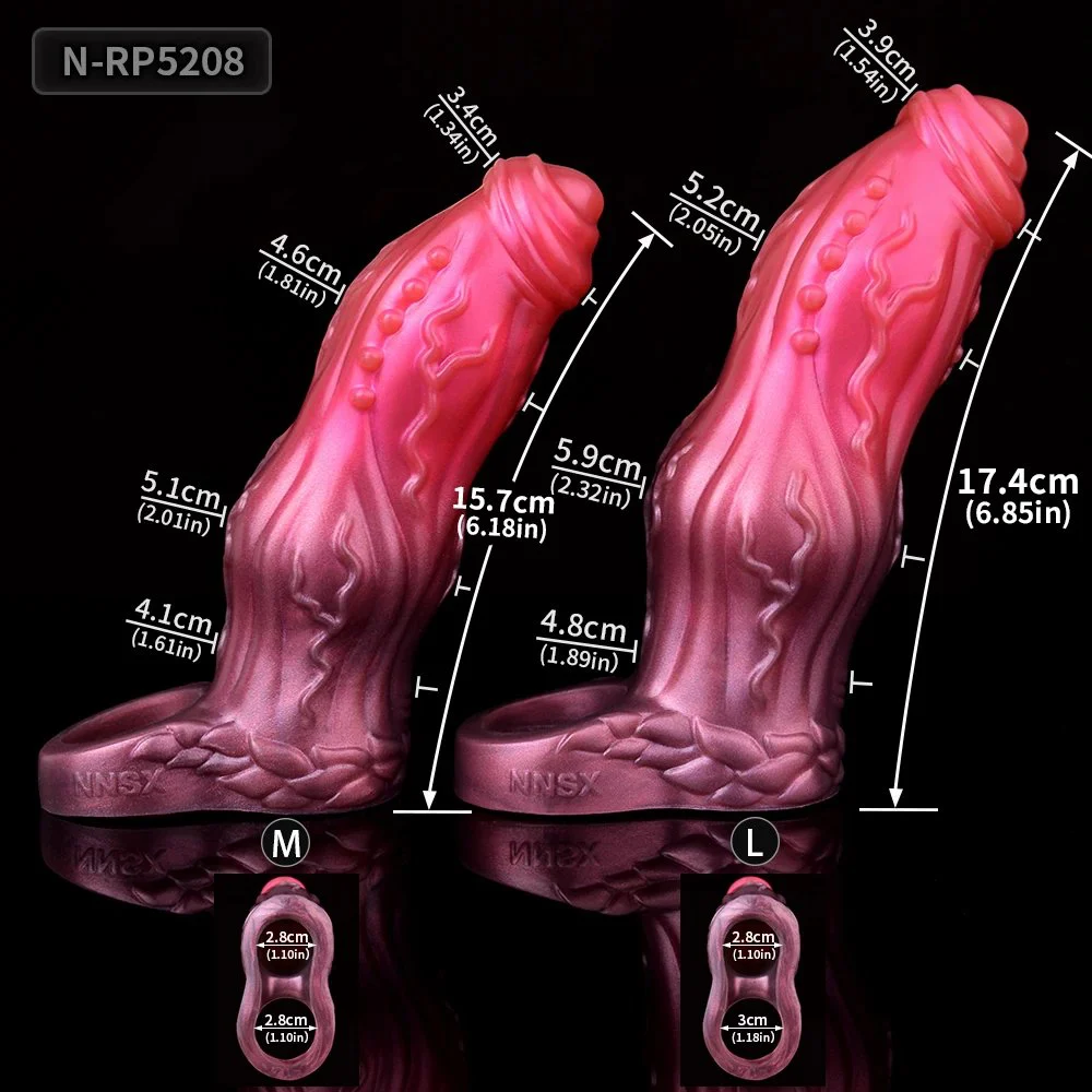 Enlarger 5.9CM Dog Knot Sheath Silicone Penis Sleeve Delay Ejaculation Penis Cover Dildo Extender Anal Sex Toys for Men