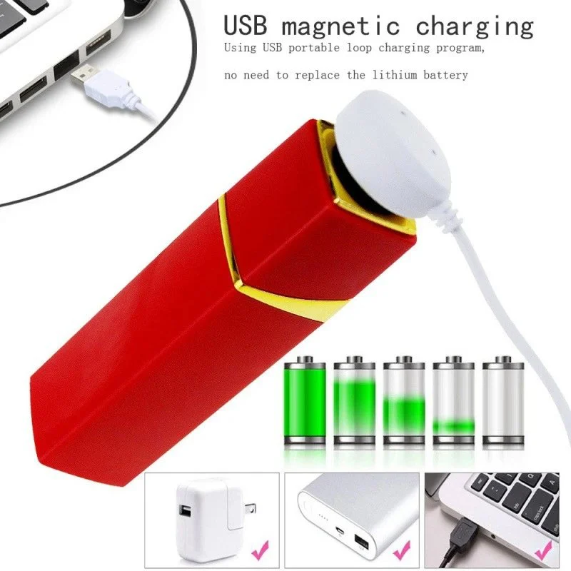 Charge Lipstick Jumping Egg for Precision Clitoral Stimulation Rechargeable Nipple Stimulator Women Sex Toys