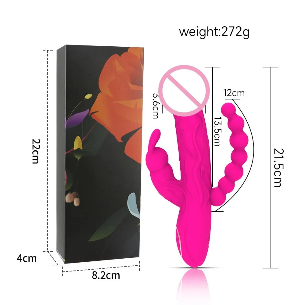 Clitoral Stimulation 10 Frequency Vibration Mode Anal Bead Massager G-spot Simulation Penis Rabbit Vibrator