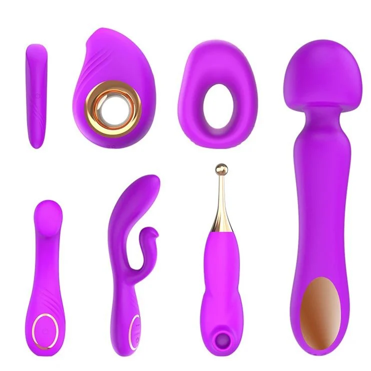 Clitoris Stimulator AV Wand G Spot Sucking Dildo Vibrator Sex Toys Set for Woman