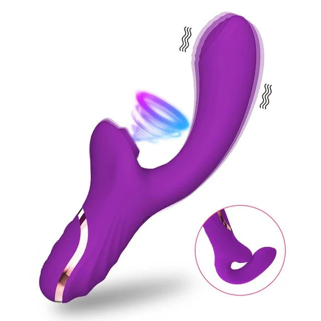 2 in 1 Powerful Clitoris Sucking Sex Vibrator G Spot Stimulator Vagina Dildo Vibrator for Women