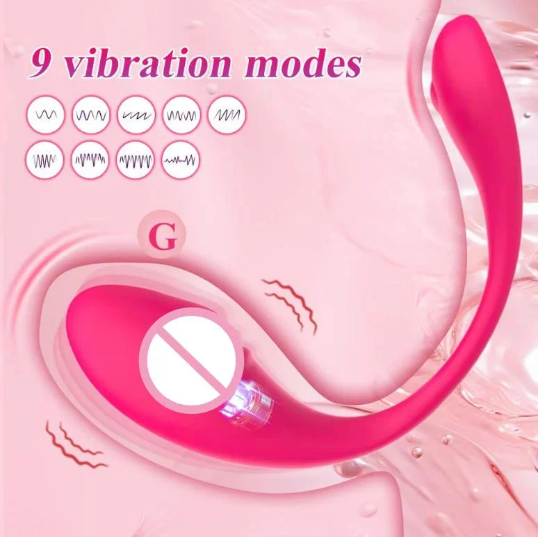 9 Frequency Jumping Egg Dildo G-spot Phone App Controlled Vibrator Sex Toy Love Egg