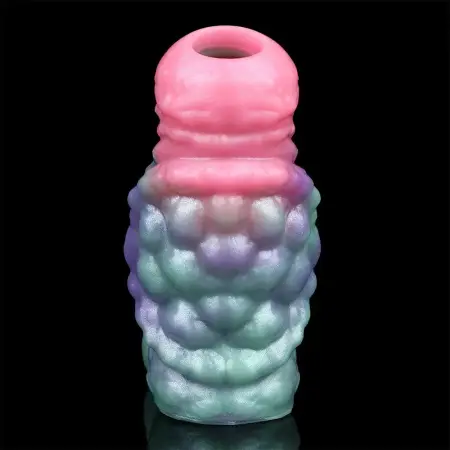 Design Fantasy Penis Sleeve with Tortoiseshell Modeling G-spot Reusable Dildo Sleeve for Men Masturbator