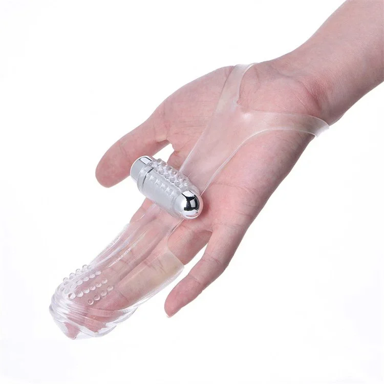 Adult Sex Toys Female Stimulator Massager Vibrating Finger Sleeve G Spot Finger Sleeve Vibrator