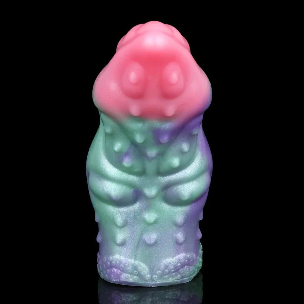 Open Design Internal Raised Textured Male Penis Extender, Fantasy Series Silicone Dildo Sleeve