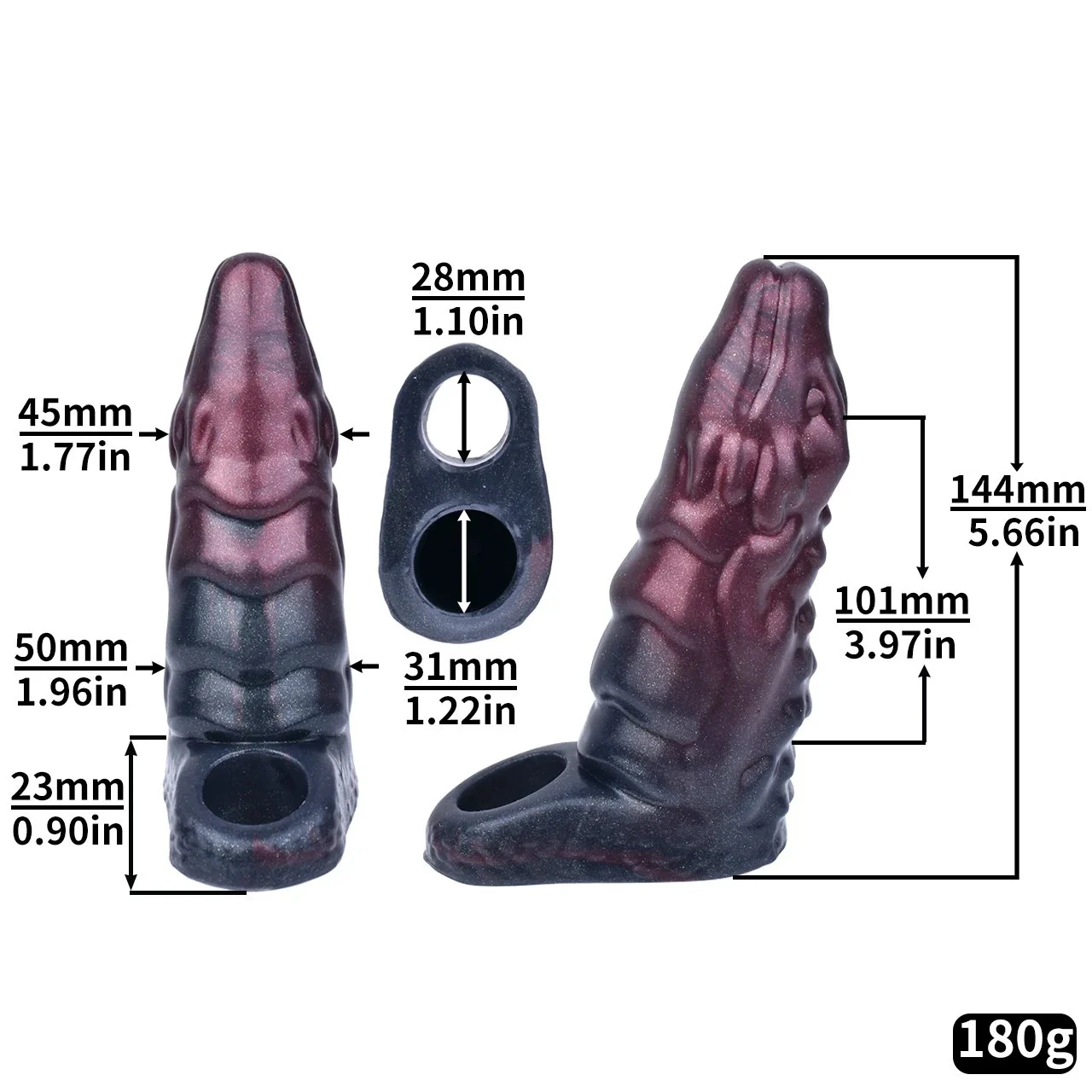 Collection Animal Penis Sleeve Thick Monster Penis Sleeve Extender with Penis Ring Ejaculation Delay for Men Couple