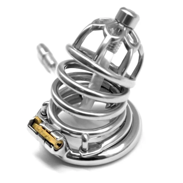 FRRK 5.2cm Man Chastity Cage Metal Lock Penis in Cage with Keyholder+clasp Male Chastity Device