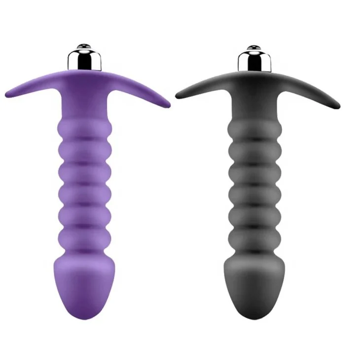 Twisted Silicone Anal Plug Sex Toys Vibrating Butt Dildo for Adult Men Prostate Massage Beads Set