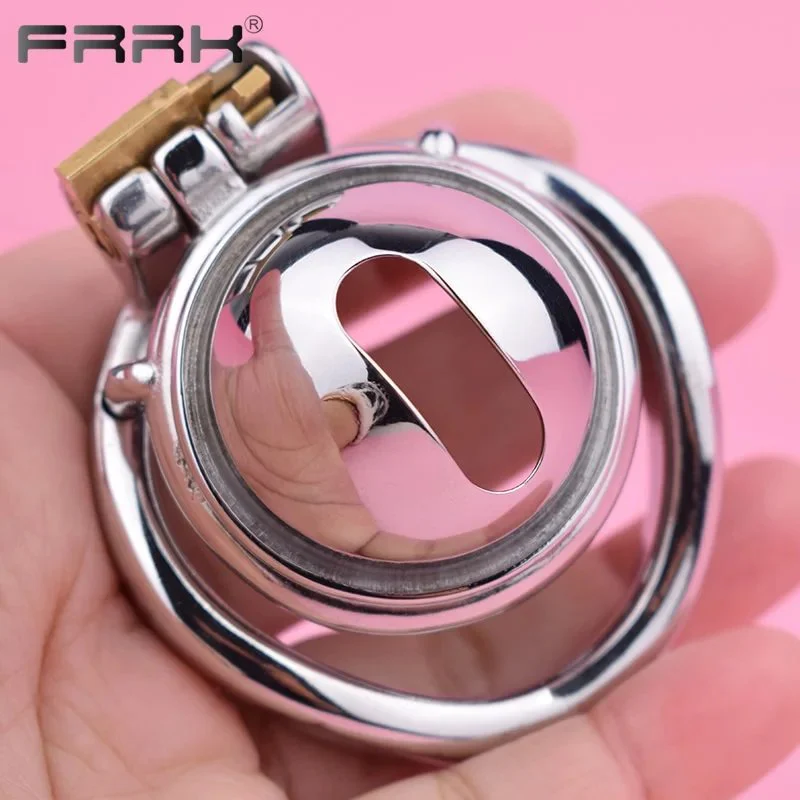 Hemisphere Male Chastity Cage Device with Urination Hole 40mm 45mm 50mm Penis Rings Adults Sex Products Toys