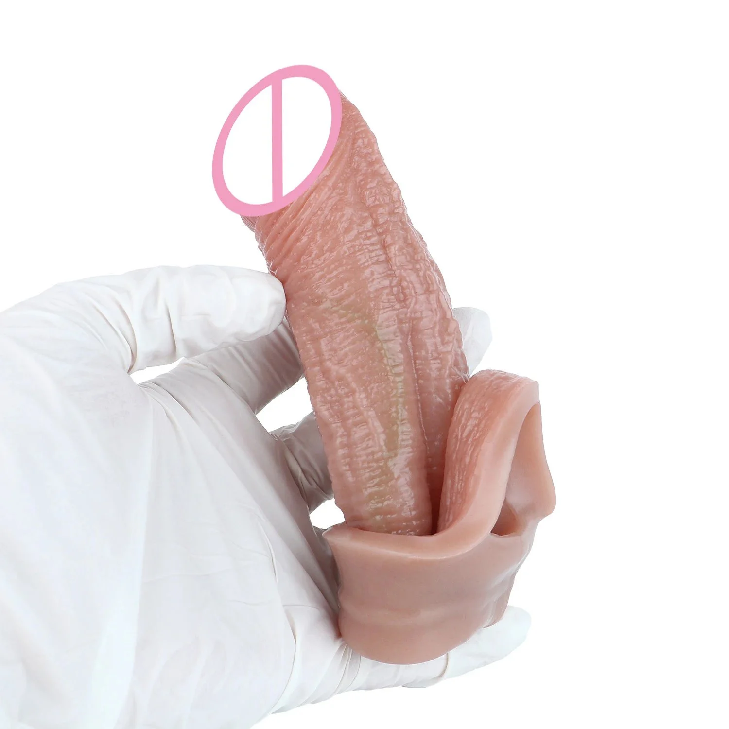 Male Penis Extender with Open-End Design Effectively Enhances Size for Realistic Sensations Adult Male Sex Toy for Ages