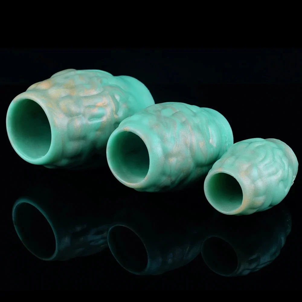 Male Penis Sleeves Delay Ejaculation Cock Ring for Couple Delay Orgasm Enlargement Sex Toys Green Dragon Reusable Condom