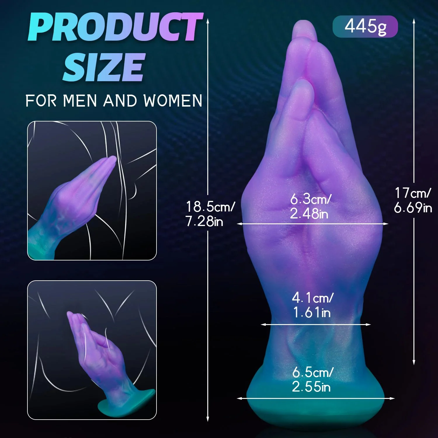 Vibrating Anal Dildo Prostate Massager Large Butt Plug Soft Eco-Friendly Waterproof Silicone 10-frequency Vibration Support